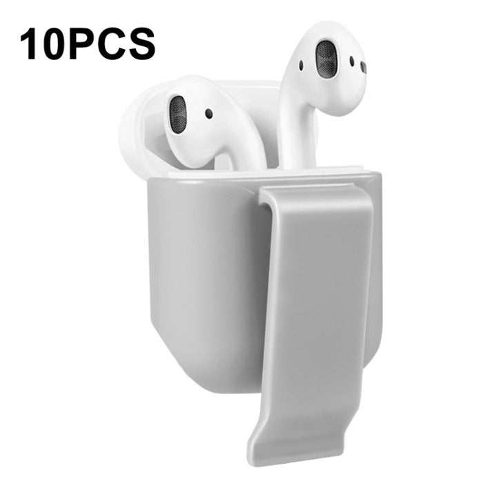 10 fundas protectoras para colgar en la cintura con auriculares portátiles, adecuadas para AirPods 2