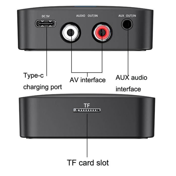 AFK-A10 NFC Receptor Bluetooth Transmisor AUX Receptor de altavoz para automóvil