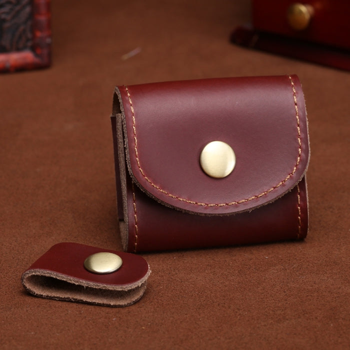 S122 Vintage Mini bolso de piel para auriculares