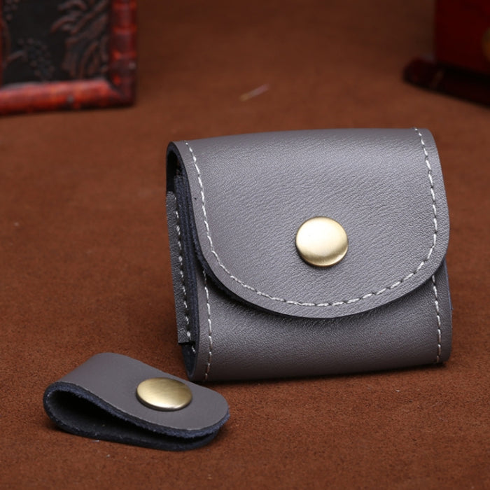 S122 Vintage Mini bolso de piel para auriculares