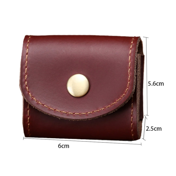 S122 Vintage Mini bolso de piel para auriculares