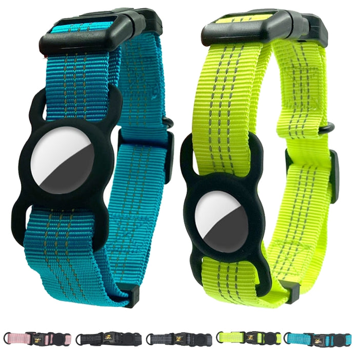 PUGGA GG1002 Poliéster Collares para mascotas Perro GPS Dispositivo Protector Collar, Tamaño: