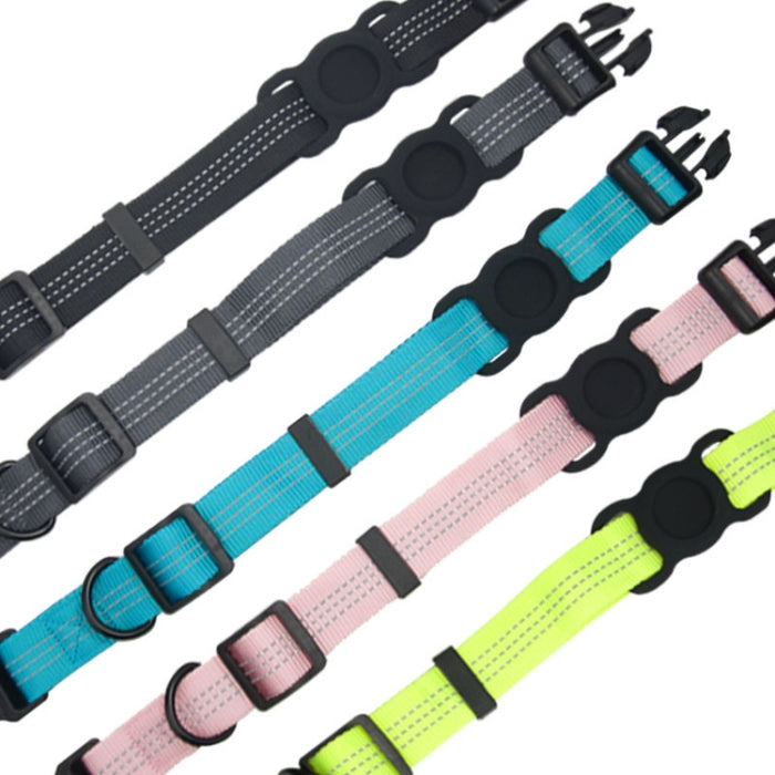 PUGGA GG1002 Poliéster Collares para mascotas Perro GPS Dispositivo Protector Collar, Tamaño: