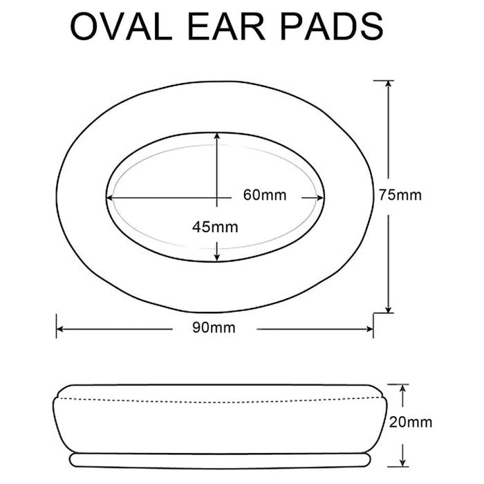 1 par de fundas de espuma para auriculares JBL E55BT