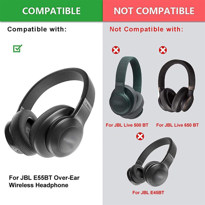 1 par de fundas de espuma para auriculares JBL E55BT