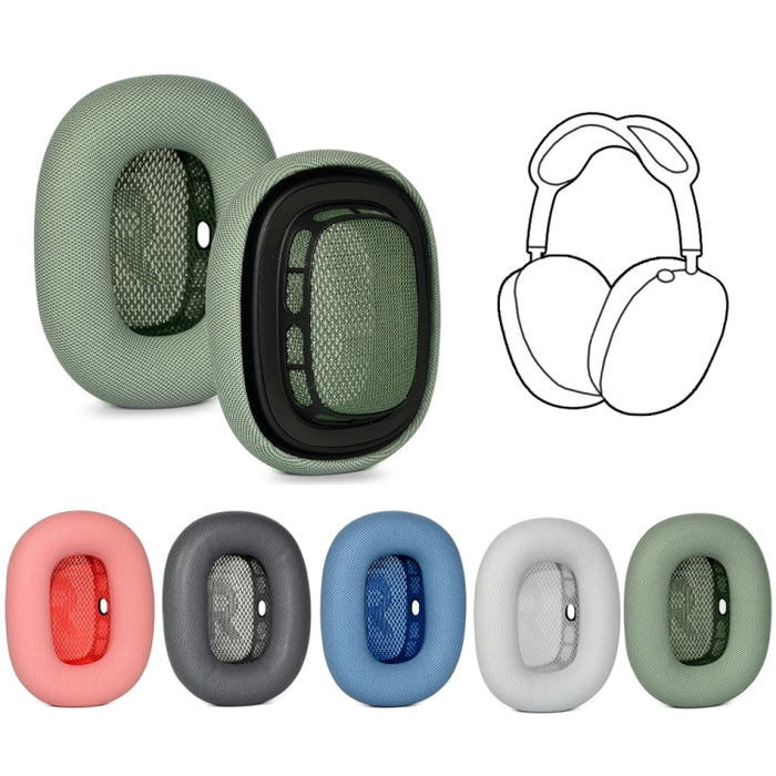 1 par de almohadillas para los oídos con cubierta de esponja para AirPods Max
