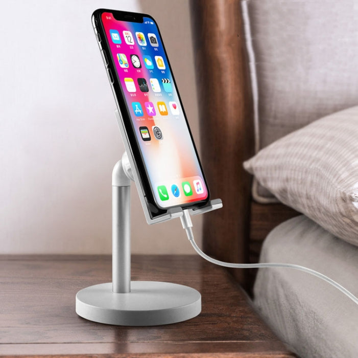 MT-100 Soporte de tableta para teléfono móvil ajustable multiángulo con columna inferior redonda