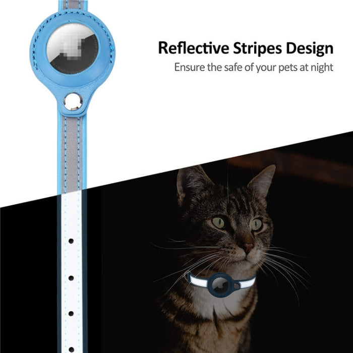 Para Airtag Tracker Funda protectora Pet PU Collar