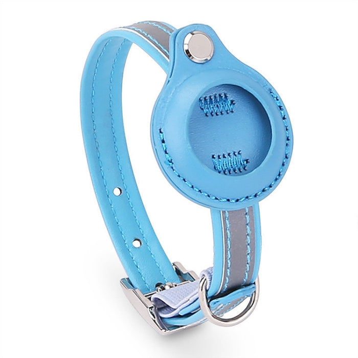 Para Airtag Tracker Funda protectora Pet PU Collar