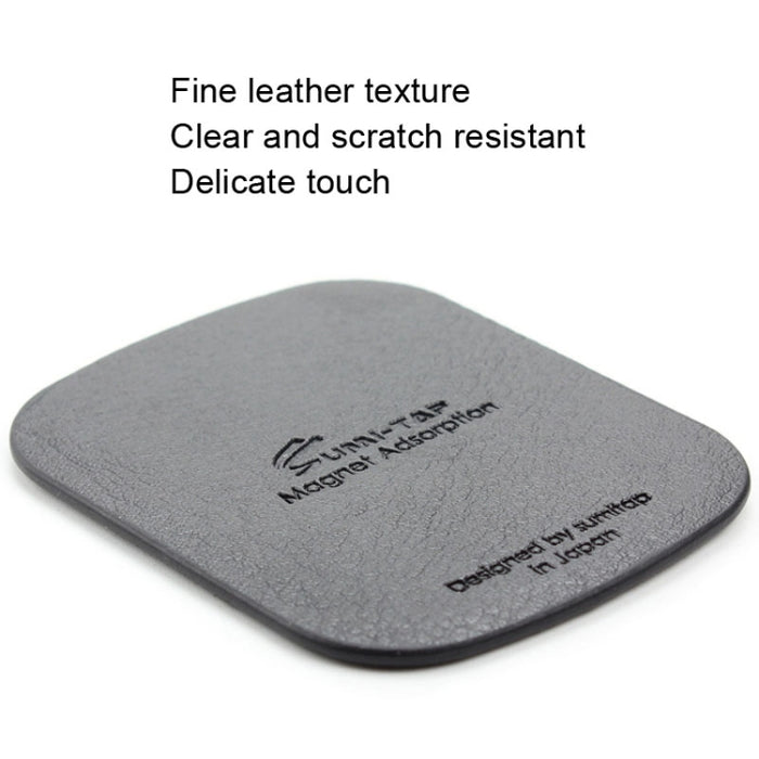 SUMITAP STHP-C40 hoja magnética cuadrada de cuero accesorios magnéticos para soporte de teléfono de coche