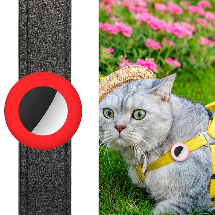 Pet Locator Tracker Funda de silicona para AirTag, Tamaño: