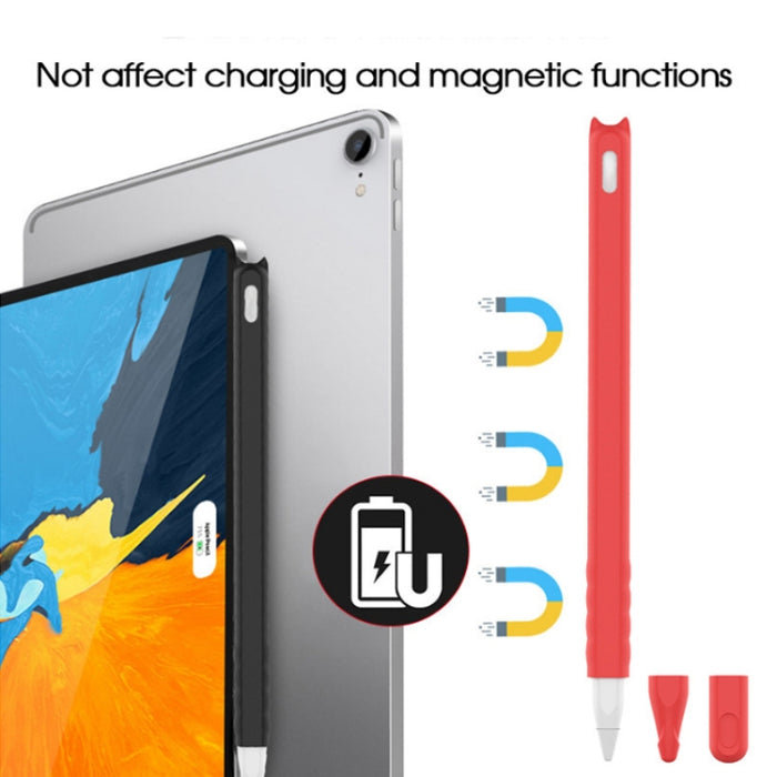 2 PCS Cartoon Touch Silicone Pen Case para Apple Pencil 2