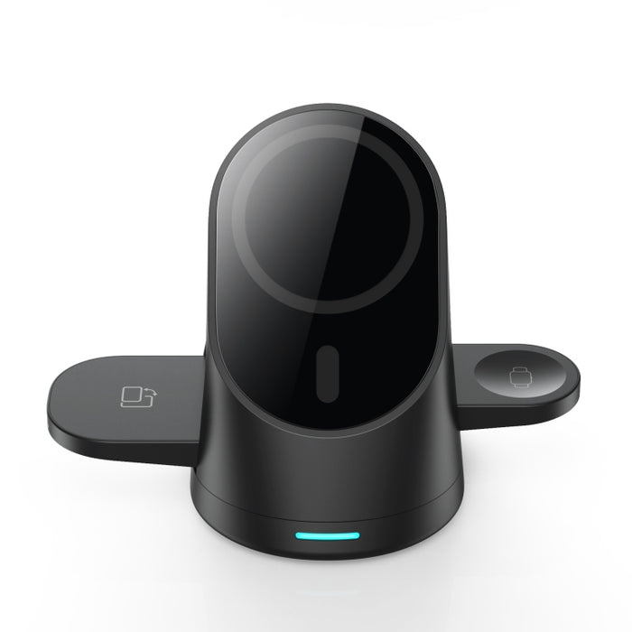 Estante de carga inalámbrico magnético vertical 3 en 1 para iPhone 12/13 y iWatch y AirPods