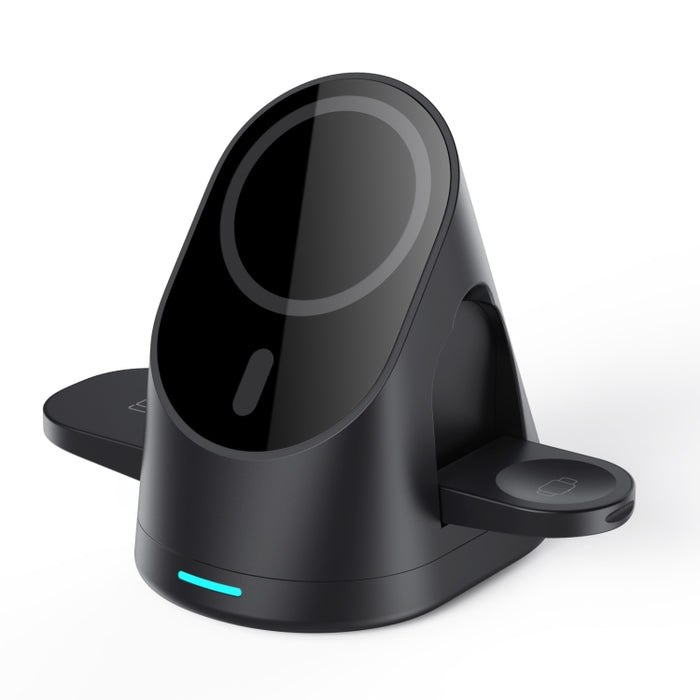 Estante de carga inalámbrico magnético vertical 3 en 1 para iPhone 12/13 y iWatch y AirPods