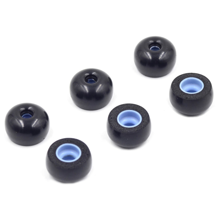 6 tapones para los oídos de espuma viscoelástica para TWS Jabra Elite 65T Sony WF-1000XM3 auriculares inalámbricos reales
