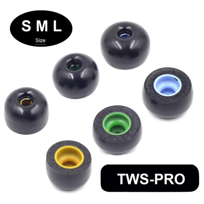 6 tapones para los oídos de espuma viscoelástica para TWS Jabra Elite 65T Sony WF-1000XM3 auriculares inalámbricos reales