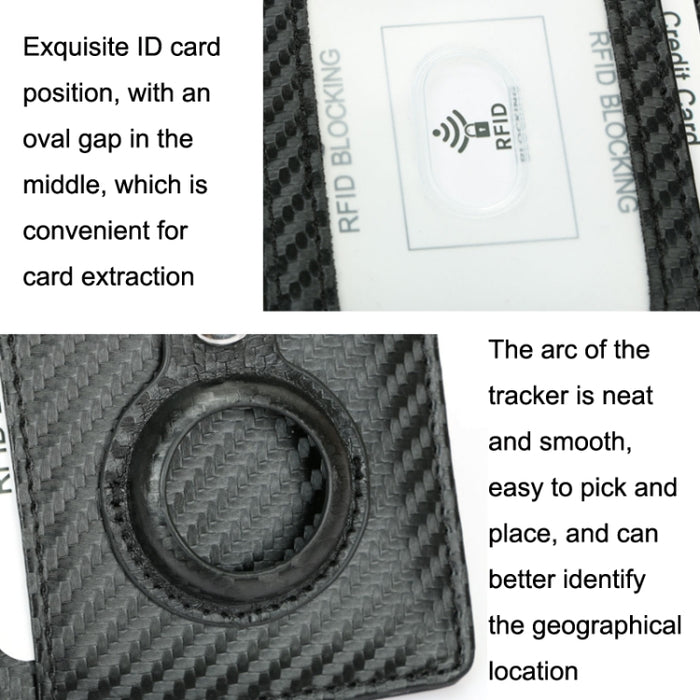 TQ-319 Anti-Theft Anti-Lost Tracker Portatarjetas de cuero para AirTag, Estilo: