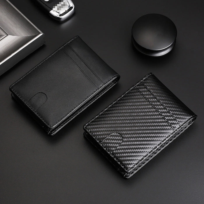 Monedero de cuero para hombre con tarjetero RFID Tracker para AirTag