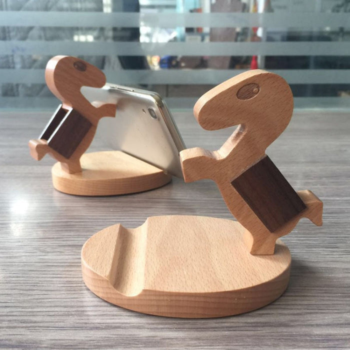 Soporte para teléfono móvil de madera Soporte para teléfono móvil perezoso de haya, estilo: