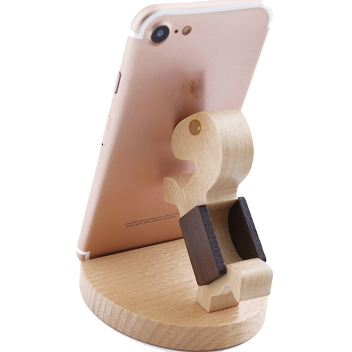 Soporte para teléfono móvil de madera Soporte para teléfono móvil perezoso de haya, estilo: