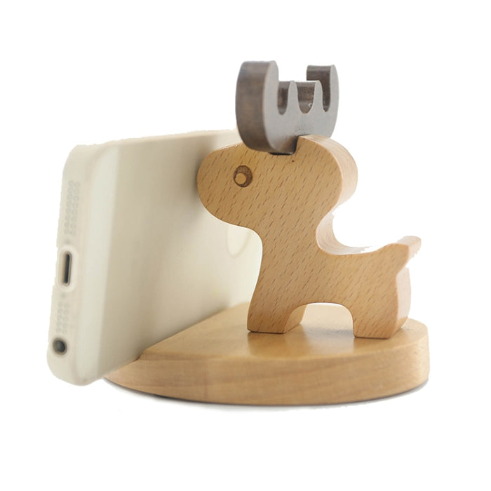 Soporte para teléfono móvil de madera Soporte para teléfono móvil perezoso de haya, estilo: