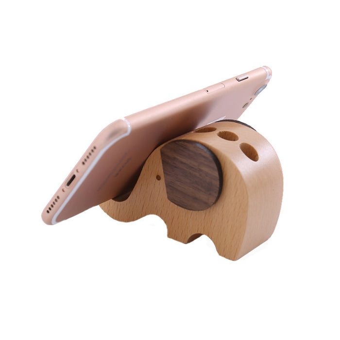 Soporte para teléfono móvil de madera Soporte para teléfono móvil perezoso de haya, estilo: