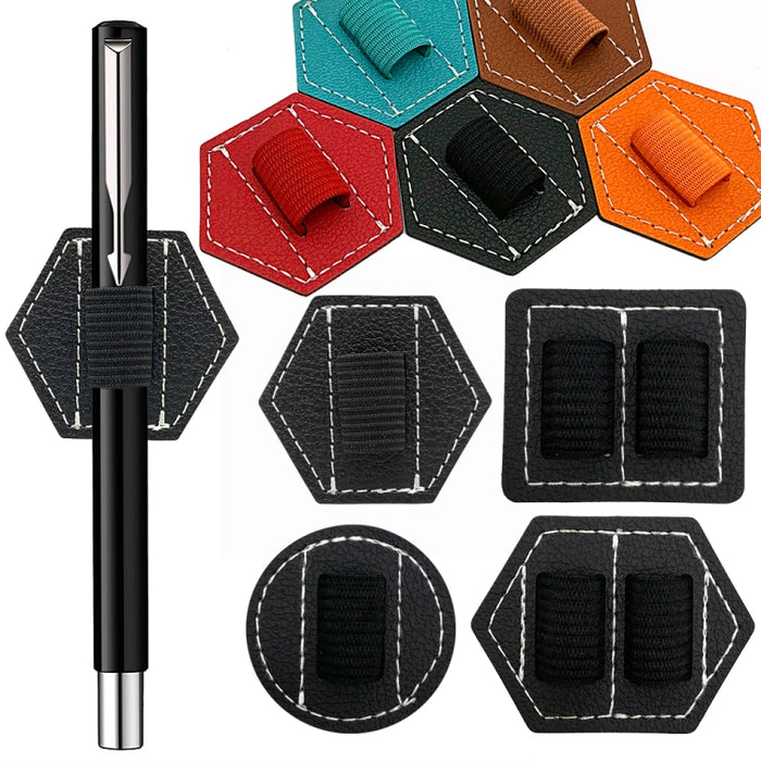 5 PCS Bolígrafo capacitivo Bolsa autoadhesiva Bolígrafo PU Clip para bolígrafo, Estilo: