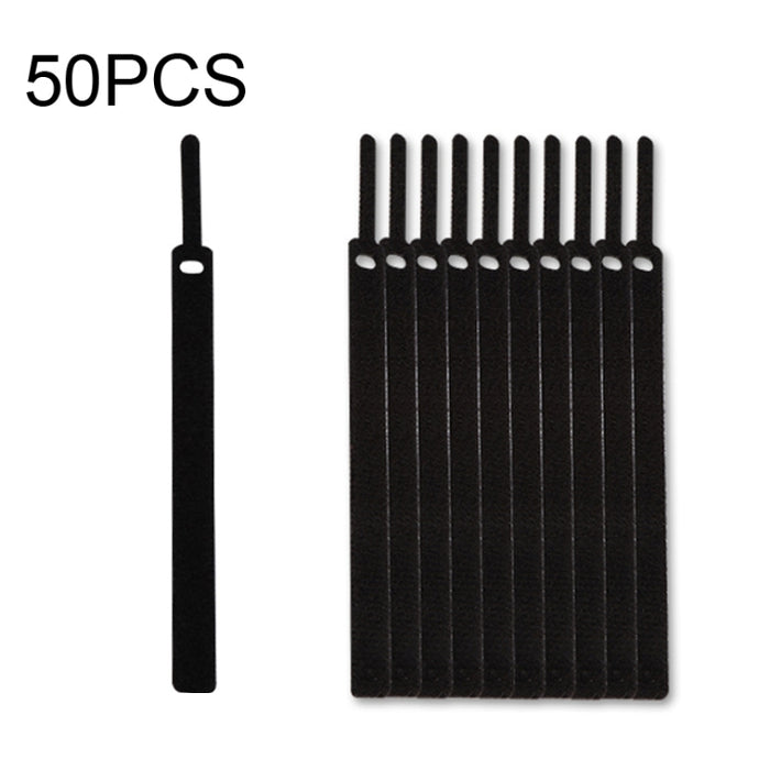 50 Uds. Organizador de cables de datos autoadhesivo con forma de aguja, paquetes coloridos