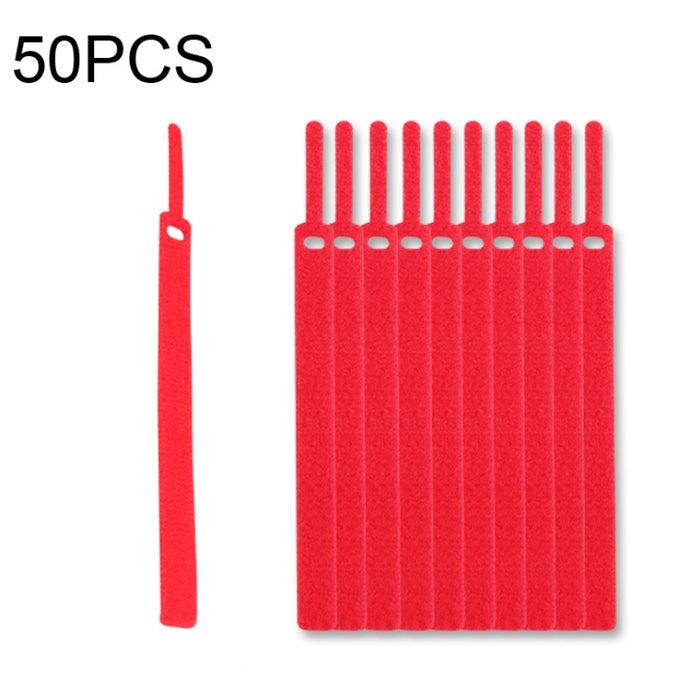 50 Uds. Organizador de cables de datos autoadhesivo con forma de aguja, paquetes coloridos