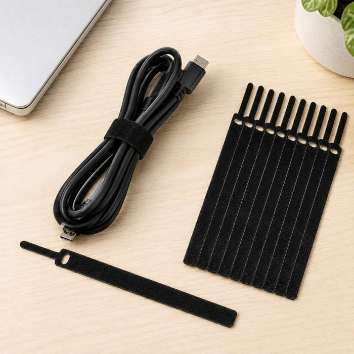 50 Uds. Organizador de cables de datos autoadhesivo con forma de aguja, paquetes coloridos