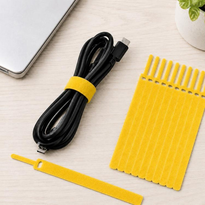 50 Uds. Organizador de cables de datos autoadhesivo con forma de aguja, paquetes coloridos