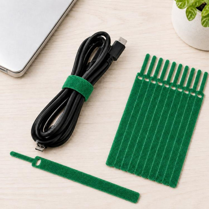 50 Uds. Organizador de cables de datos autoadhesivo con forma de aguja, paquetes coloridos