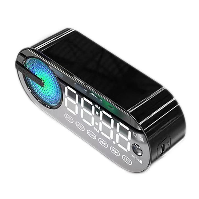 RBT-G30 Espejo Colorido Efecto de luz Subwoofer Bluetooth Despertador Audio, Especificaciones: