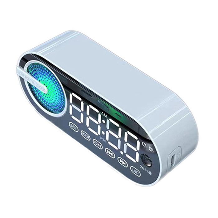 RBT-G30 Espejo Colorido Efecto de luz Subwoofer Bluetooth Despertador Audio, Especificaciones: