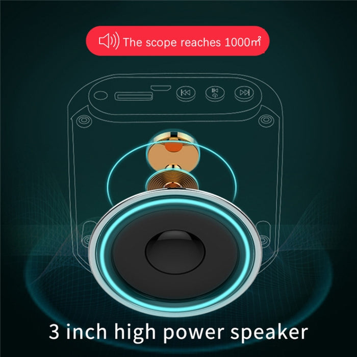 S17 Mini guía turístico portátil Altavoz didáctico con pantalla