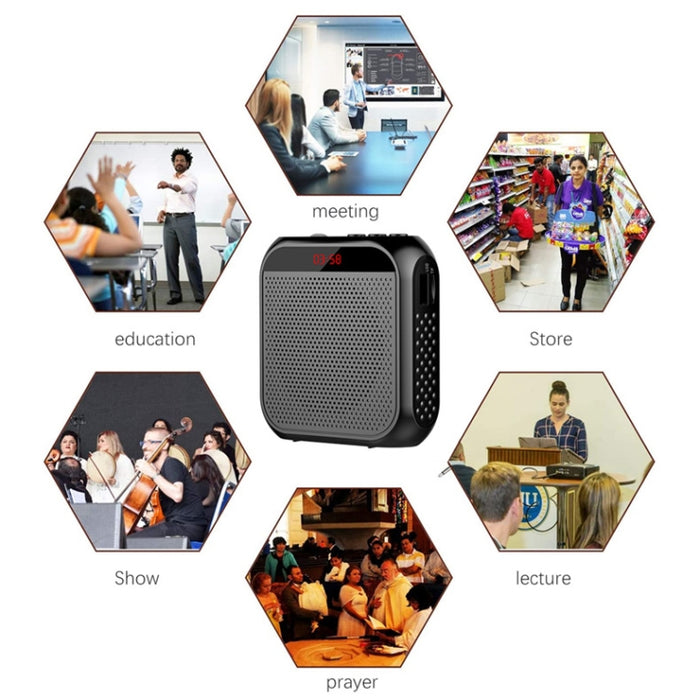 S17 Mini guía turístico portátil Altavoz didáctico con pantalla