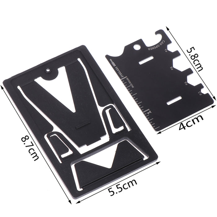 4 PCS Multifunción Plegable Teléfono Móvil Soporte Mini EDC Herramienta Tarjeta Abrebotellas