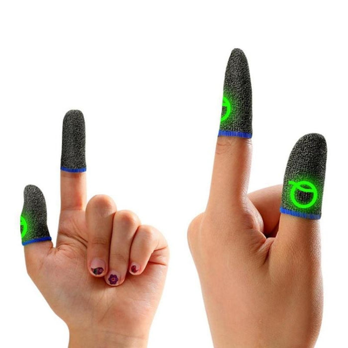 3 pares de fundas para dedos para juegos, puntas de dedos luminosas y transpirables, color: