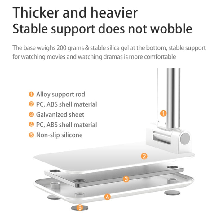 SSKY X5 Soporte de tableta plegable en vivo para teléfono de escritorio, estilo: