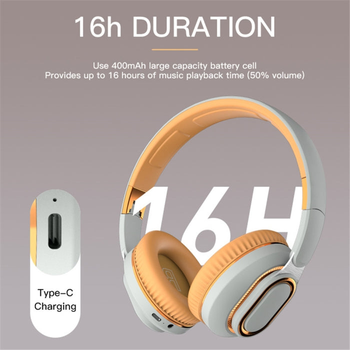 Auriculares Bluetooth inalámbricos plegables H7 con tarjeta TF de soporte de micrófono, AUX