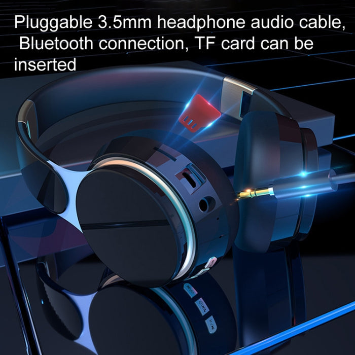 Auriculares inalámbricos plegables FG-07S con micrófono compatible con tarjeta AUX/TF