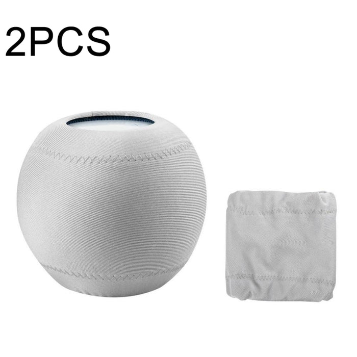 2 uds para Homepod Mini altavoz inteligente cubierta antipolvo tela elástica cubierta de protección de Audio