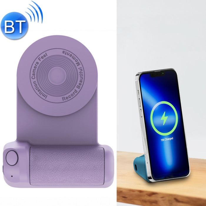 BBC-8 3 en 1 Absorción magnética Soporte de teléfono de carga inalámbrica Bluetooth Handheld Selfie Stick, Estilo: