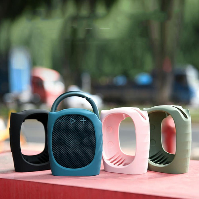 Para JBL Clip 4 Altavoz Bluetooth Funda protectora de silicona con correas