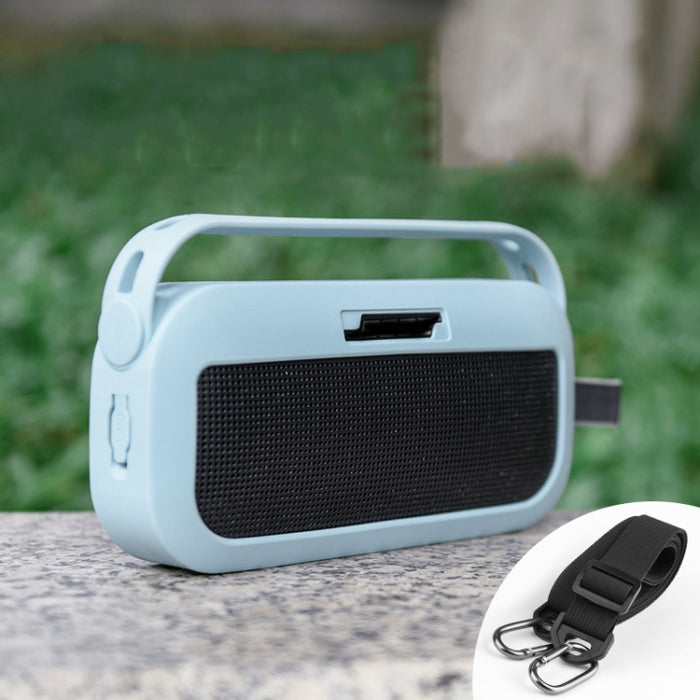 Para Bose SoundLink Flex Altavoz Bluetooth Funda protectora de silicona con correa para el hombro