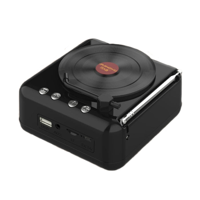 Mini altavoz Bluetooth con forma de reproductor de discos de vinilo retro H3