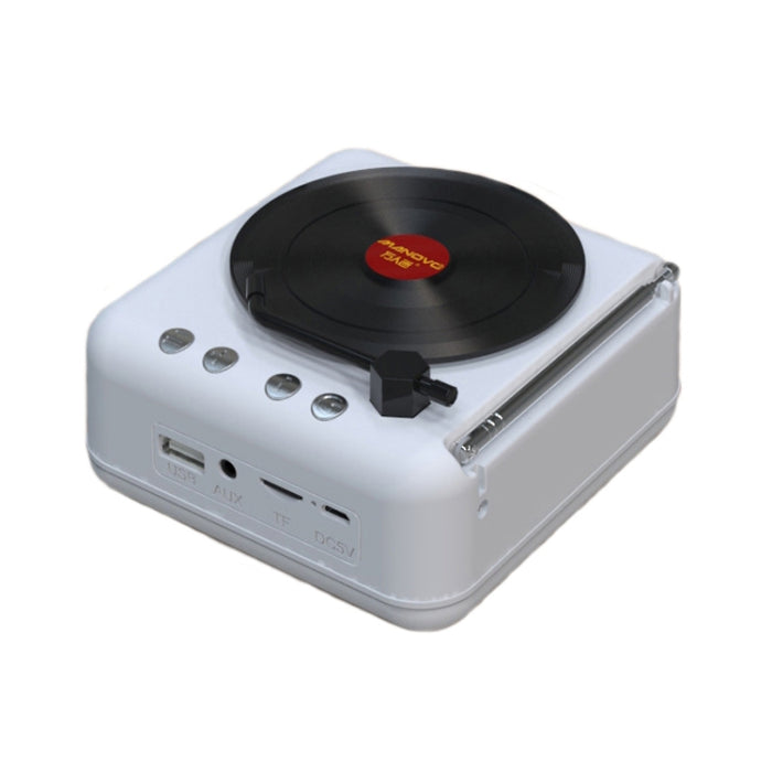 Mini altavoz Bluetooth con forma de reproductor de discos de vinilo retro H3