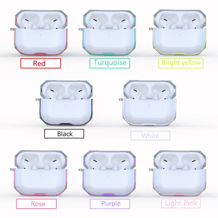 Para AirPodS Pro RJT-AP-03 Auricular Bluetooth Estuche suave transparente Cubierta de protección de TPU