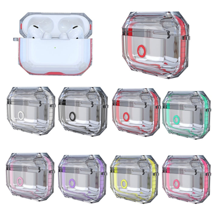 Para AirPodS Pro RJT-AP-03 Auricular Bluetooth Estuche suave transparente Cubierta de protección de TPU