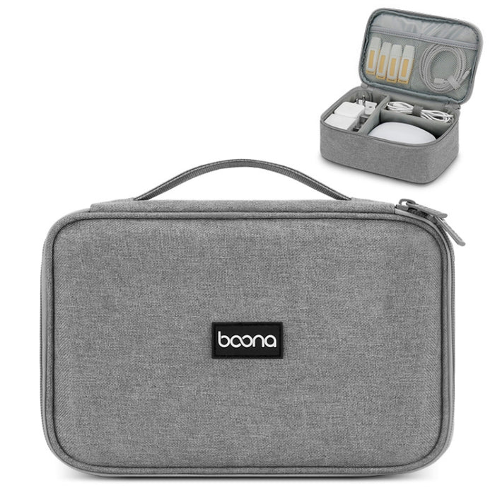Bolsa de almacenamiento digital con cable de datos para auriculares multifuncional Baona, especificaciones: